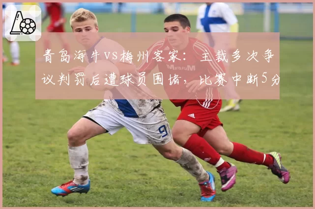 青岛海牛vs梅州客家:主裁多次争议判罚后遭球员围堵,比赛中断5分钟