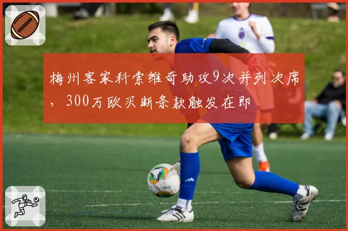 梅州客家科索维奇助攻9次并列次席，300万欧买断条款触发在即